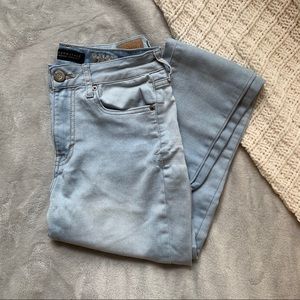Aeropostale light wash high waisted jegging 4 reg